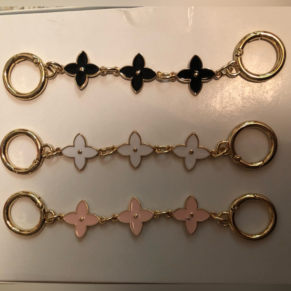Clover bag charms/ strap extensions